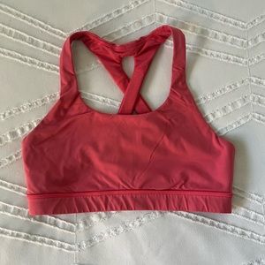 Lululemon Sports Bra - Bright Orange - size 8